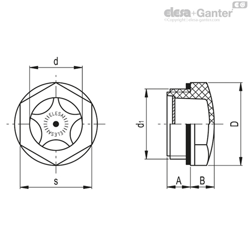 HFTX. Oil level sight glass With aluminium contrast screen